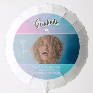 Graduation announcement balloon