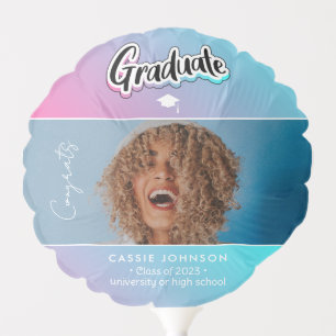 Graduation announcement balloon