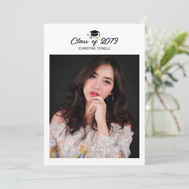 Graduation Announcement Card (Standing Front)