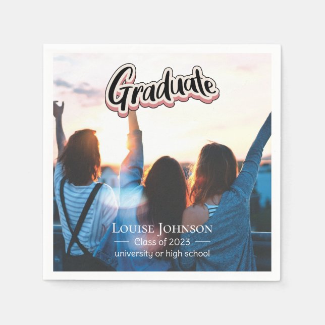 Graduation Announcement Class of 2023 Napkins (Front)