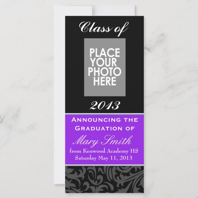 Graduation Announcement College or High School (Front)