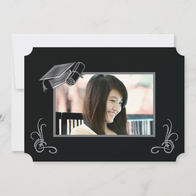 Graduation Announcement Custom Photo &  Name (Front)