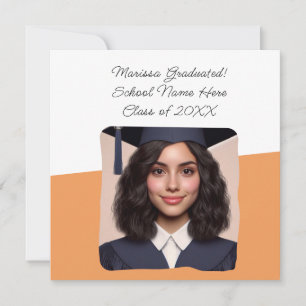 Graduation Announcement Custom Photo Typography
