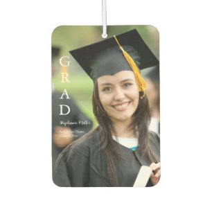 Graduation Announcement Customizable Name School Air Freshener