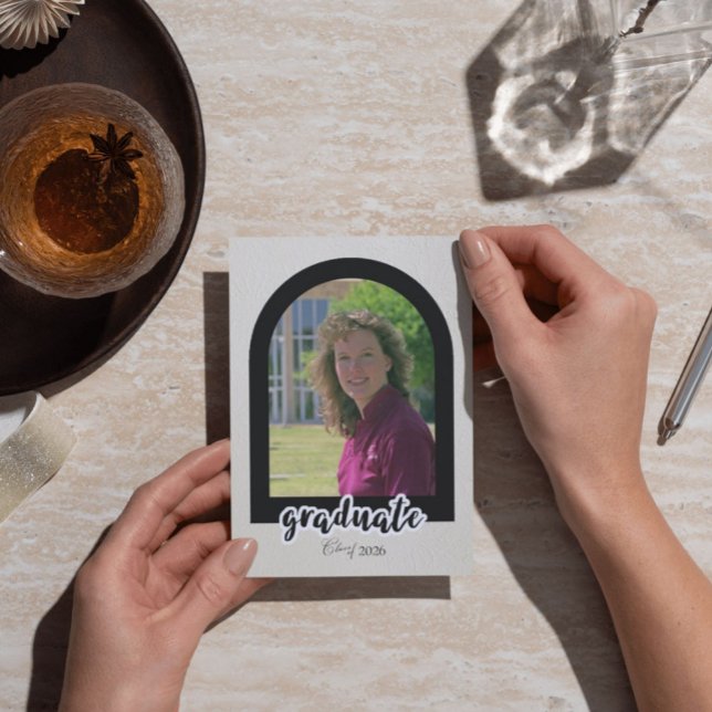 Graduation Announcement from University with Photo (Creator Uploaded)