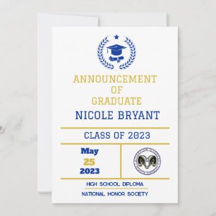 Graduation Announcement HS