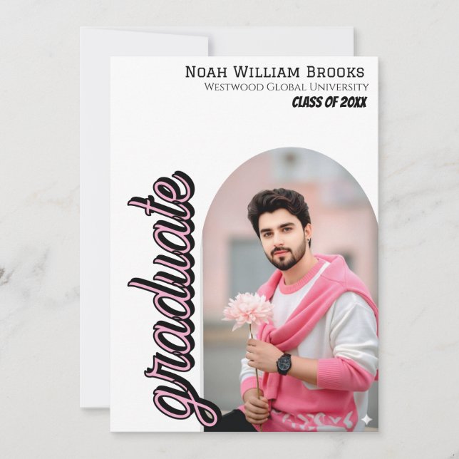 Graduation Announcement Invite | Graduation Party  (Front)