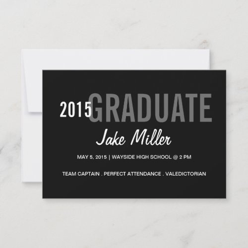 Graduation Announcement/Invite | yr Photo|blgrey