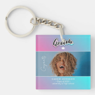 Graduation announcement keychain