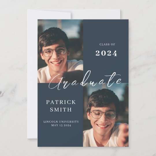 Graduation Announcement Mosaic Invitation Card