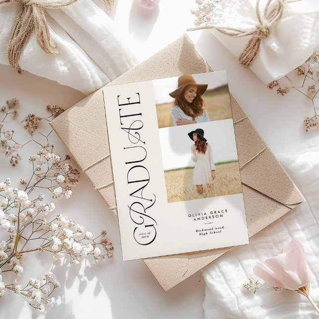 Graduation Announcement Personalized multi Photo  (Creator Uploaded)