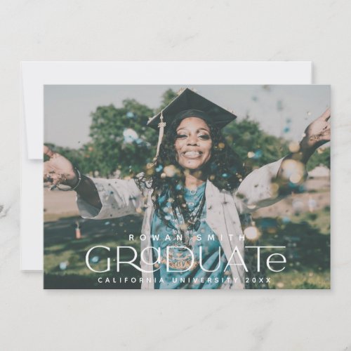 Graduation Announcement Photo Card