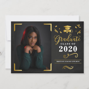 Graduation Announcement Photo Card Invitation