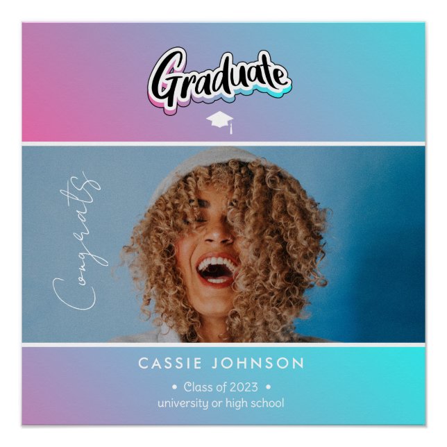 Graduation announcement  poster (Front)