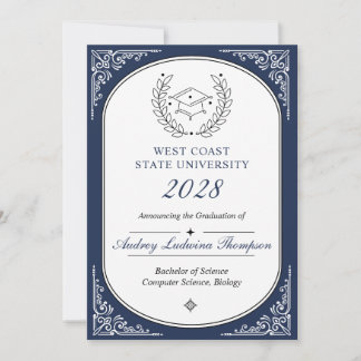Graduation Announcements With Photo Insert