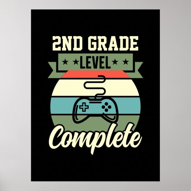Graduation Art | 2nd Grade Level Complete Poster (Front)