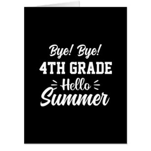 Graduation Art 4th Grade Hello Summer Card