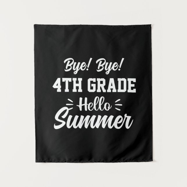 Graduation Art | 4th Grade Hello Summer Tapestry (Front)