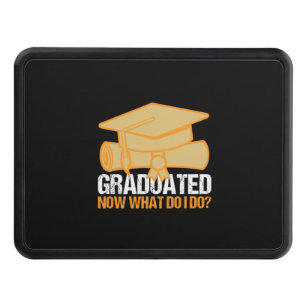 Graduation Art   Graduated Now What Do I Do Hitch Cover