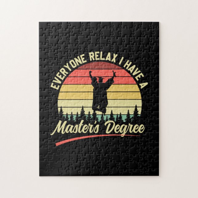 Graduation Art | I Have A Master Degree Jigsaw Puzzle (Vertical)