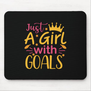 Graduation Art   Just A Girl With Goals Mouse Pad