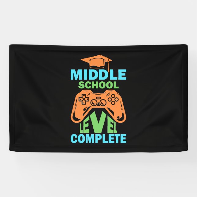 Graduation Art | Middle School Level Complete Banner (Horizontal)