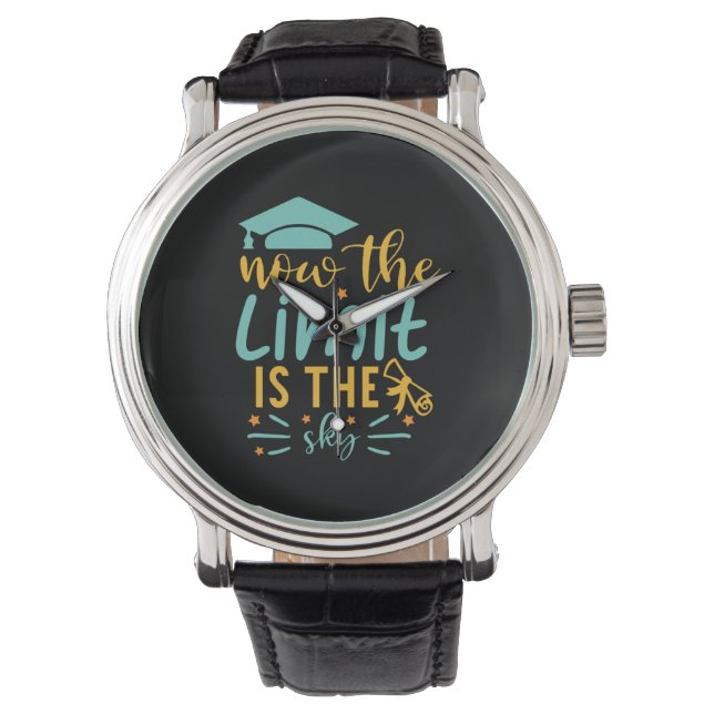 Graduation Art | Now The Limit Is The Sky Watch (Front)