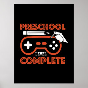 Graduation Art Preschool Level Complete Poster