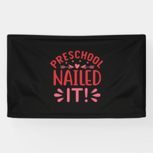 Graduation Art Preschool Nailed It Banner