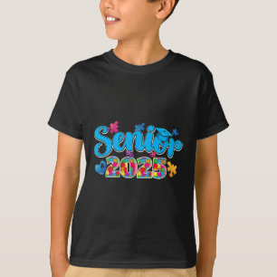 Graduation Autistic Student Senior 2025 Autism Awa T-Shirt