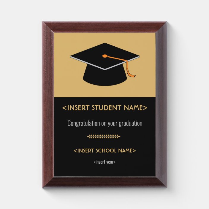 5x7 Custom Wood Finish 5th Grade Graduation Awards Fifth Grade Graduation Vertical Plaque Award Prime