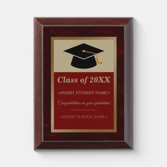 Personalised Graduation Congratulations Gift/Award/Trophy Cap and Scroll & Stand 