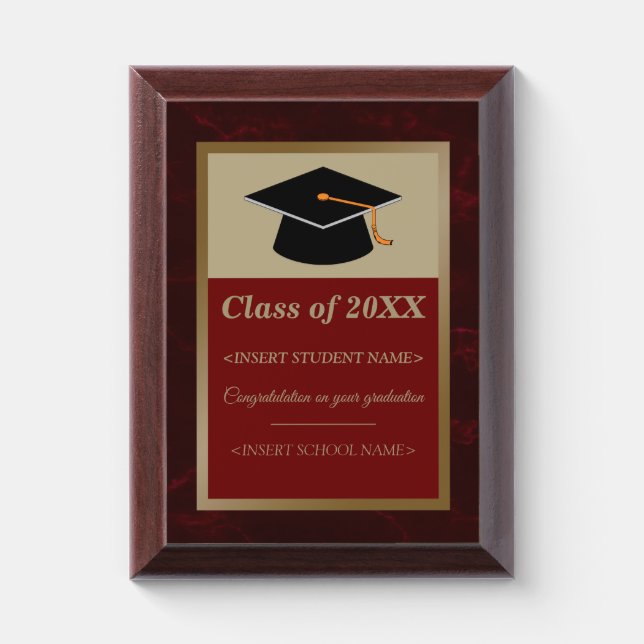 Graduation Award Plaque (Vertical)