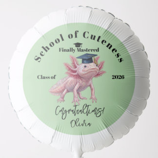 Graduation Axolotl Balloon - Fun Grad Party Decor