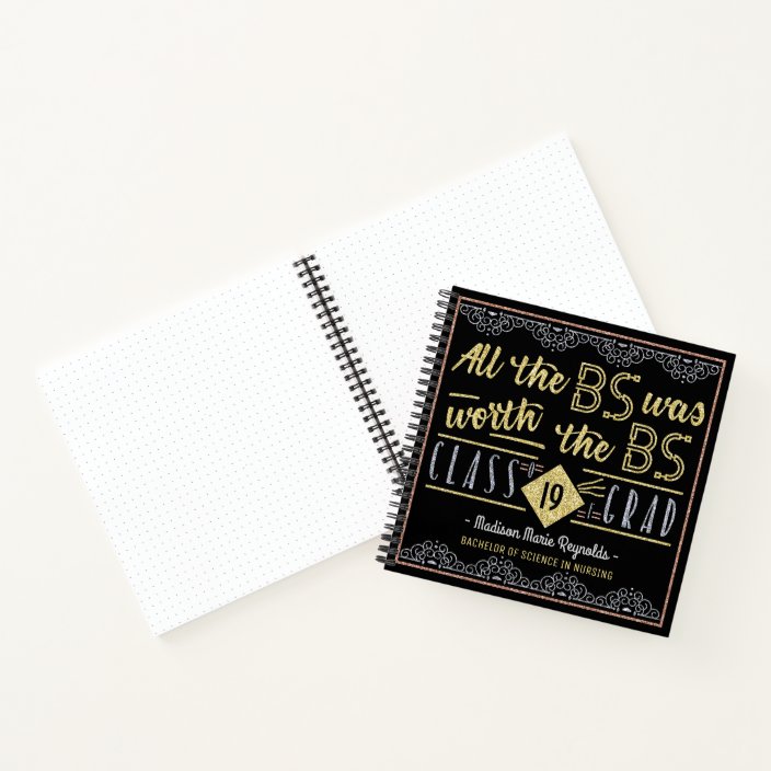 Graduation Bachelors Degree Autograph Custom Photo Notebook | Zazzle.com