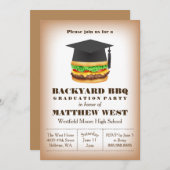 Graduation Backyard Barbecue BBQ Party Cookout Invitation (Front/Back)