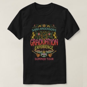 Graduation Band Retro 70s Concert Logo Theme T-Shirt