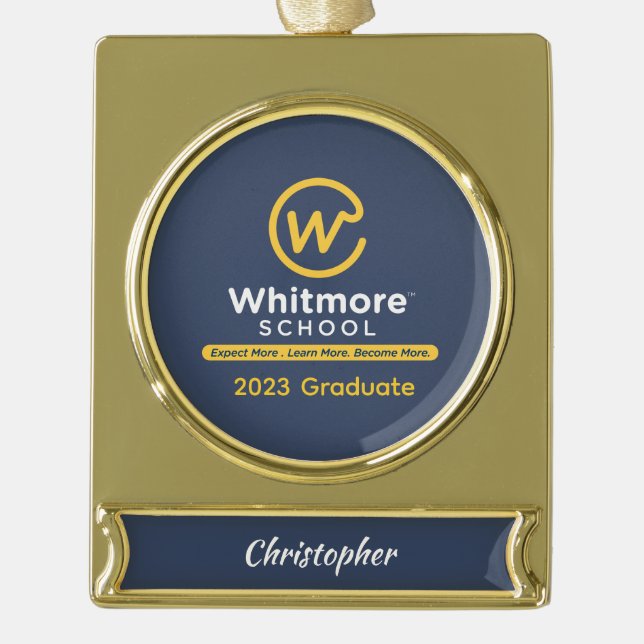 Graduation Banner Ornament - Modify Year (Front)