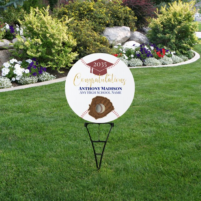 Graduation Baseball High School Student Sign (Creator Uploaded)