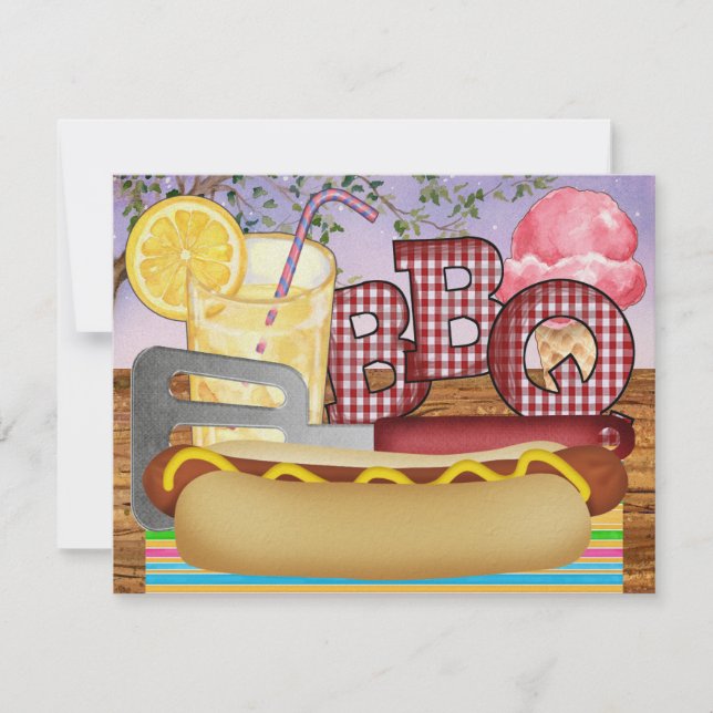 Graduation BBQ - Cookout Party - SRF Invitation (Front)