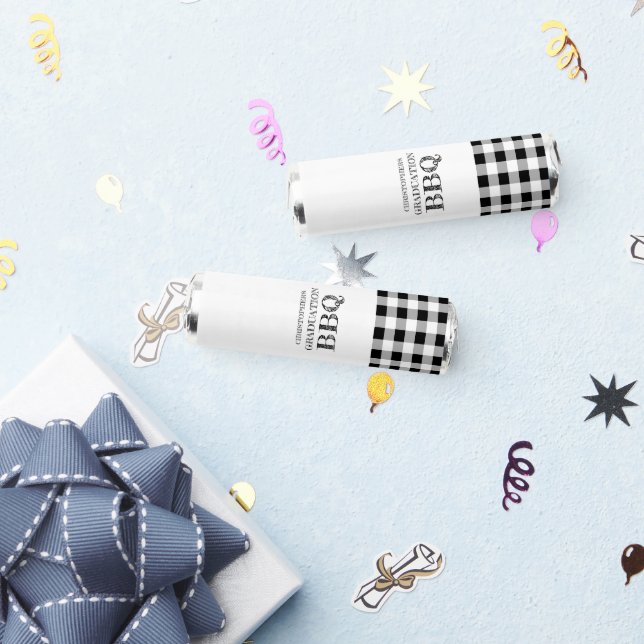 Graduation BBQ Gingham Breath Savers® Mints (Party)