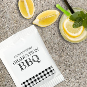 Graduation BBQ Gingham Lemonade Drink Mix