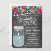 Graduation BBQ Mason Jar Invitation (Front)