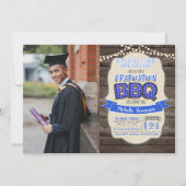Graduation BBQ Party Invitation - Grill & Chill BP (Front)