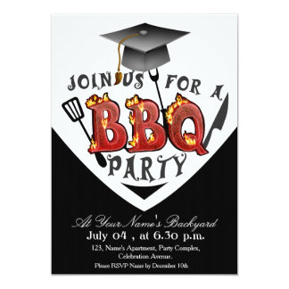 Graduation Barbecue Invitation 2