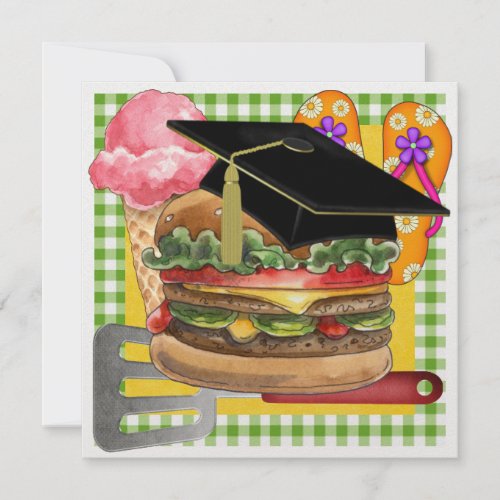 Graduation BBQ! SRF Custom Invitation