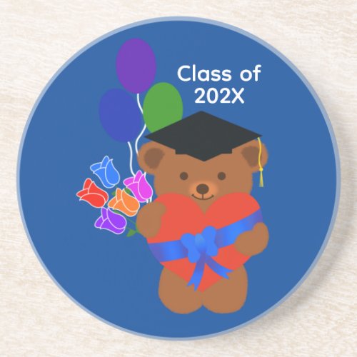Graduation Bear 3_2 Coaster