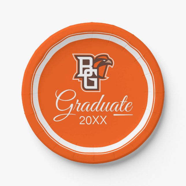 Graduation | BG Falcons Paper Plates (Front)