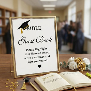 Graduation Bible Guest Book Sign, Graduation Party