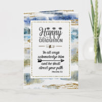 Graduation Bible Verse Proverbs 3:6 Modern Design